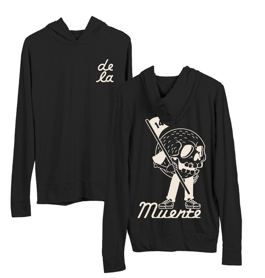Long Sleeve Hoodie Tee - Black
