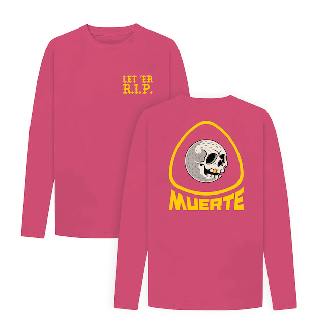 Long Sleeve Let 'er RIP Tee - Fuchsia